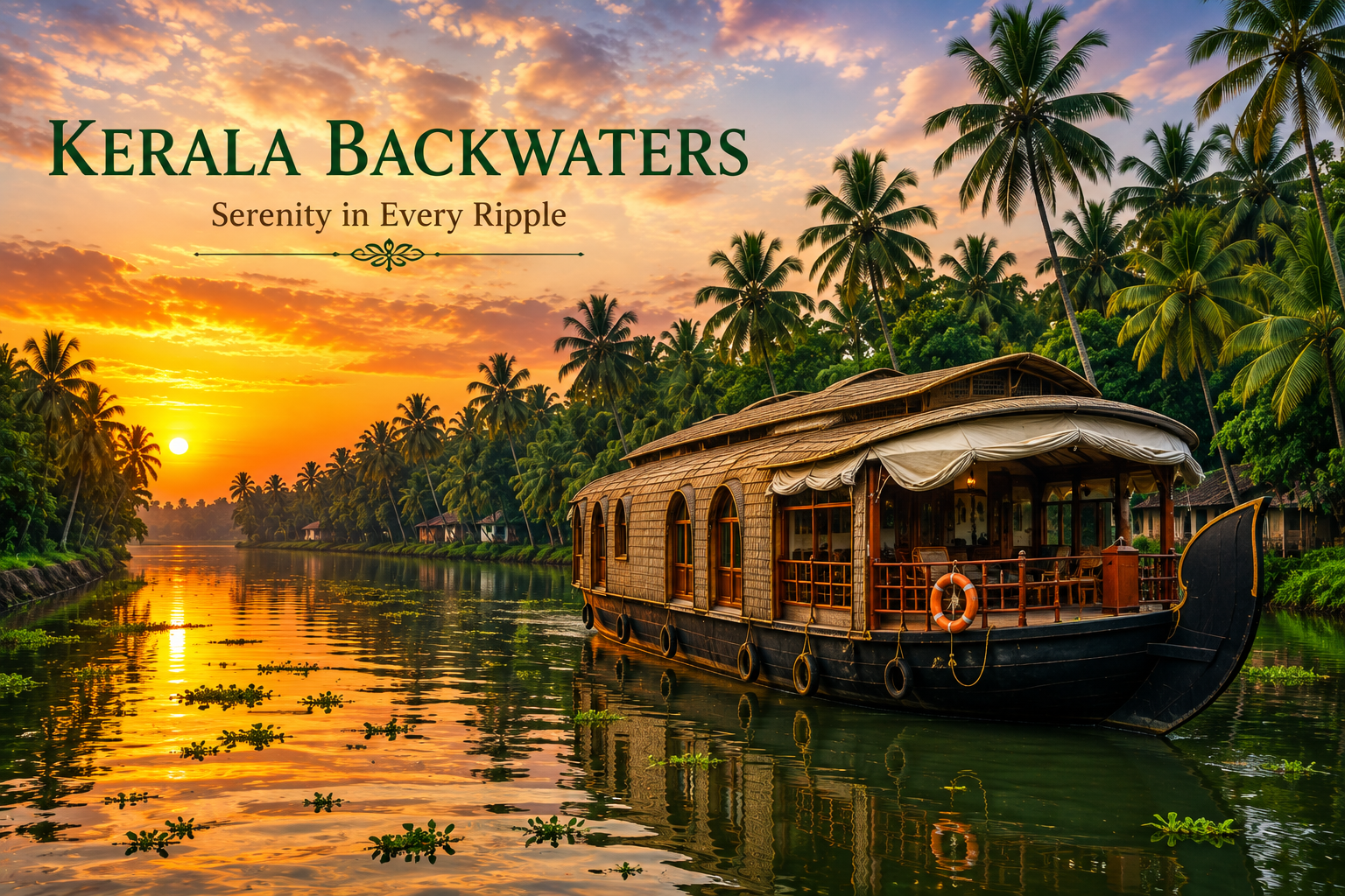 Kerala backwaters visual for business directory